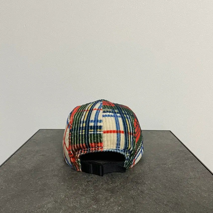 [BUNJANG] Supreme Box Logo Camp Cap Plaid Checkered Hat / (OS) 슈프림 박스로고 캠프캡 모자 코듀로이 플레이드 체크