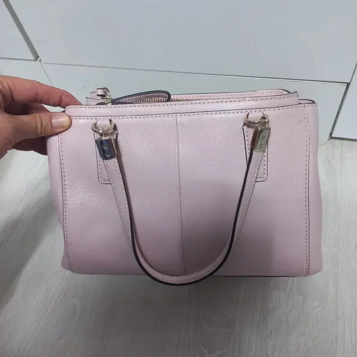 [BUNJANG] Coach Mini Tote Bag - Light Pink / 코치 미니 토트백. 라이트 핑크