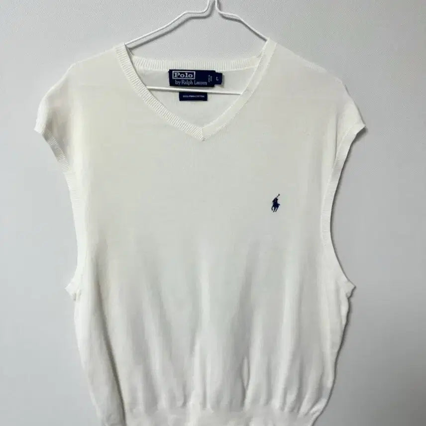 [BUNJANG] Polo Ralph Lauren Pima Cotton Knit Vest L / 폴로 랄프로렌 피마 코튼 니트 베스트 L
