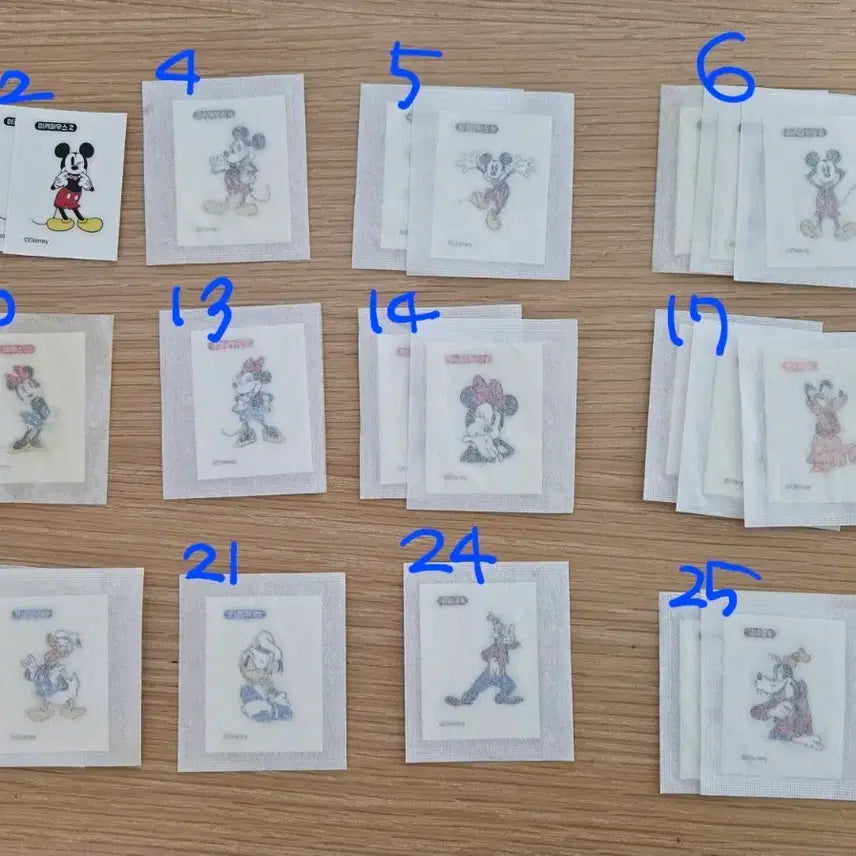 [BUNJANG] Disney Castella Ttibu-seal Sticker Set / cu 카스테라 디즈니 띠부씰