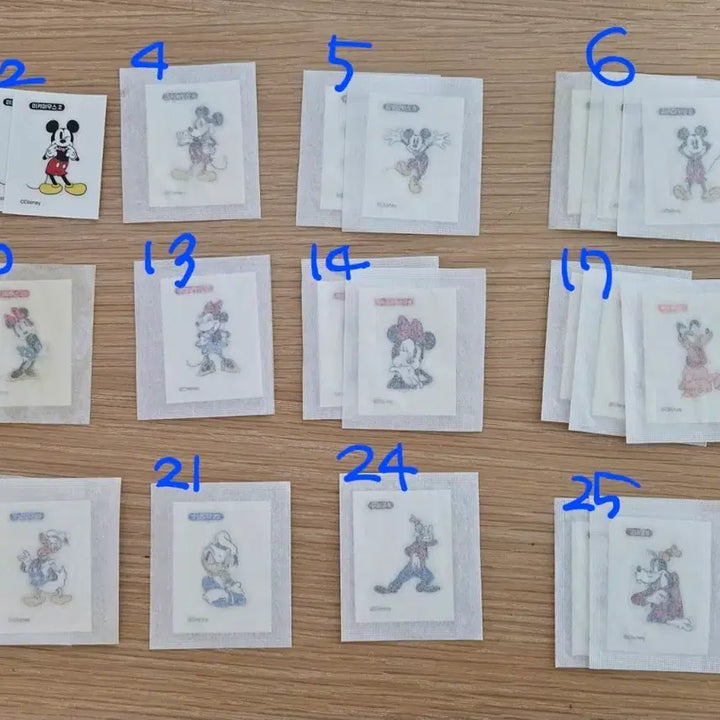 [BUNJANG] Disney Castella Ttibu-seal Sticker Set / cu 카스테라 디즈니 띠부씰
