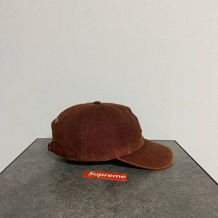 [SOLD OUT] (OS) 슈프림 6패널 볼캡 모자 워시드 트윌 러스트 브라운