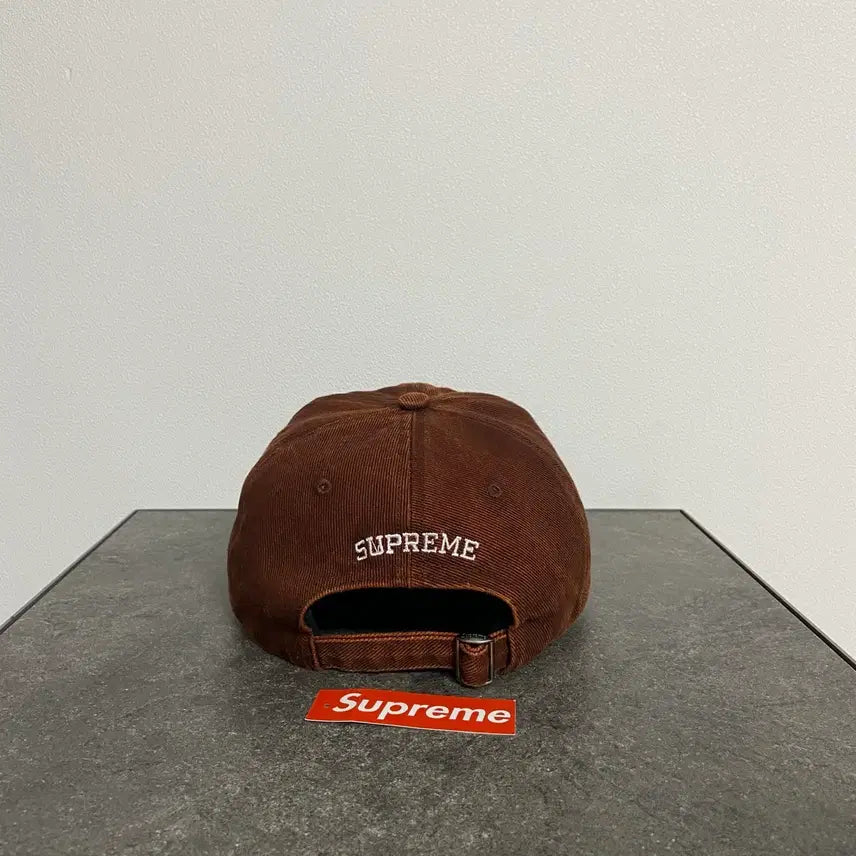 [SOLD OUT] (OS) 슈프림 6패널 볼캡 모자 워시드 트윌 러스트 브라운