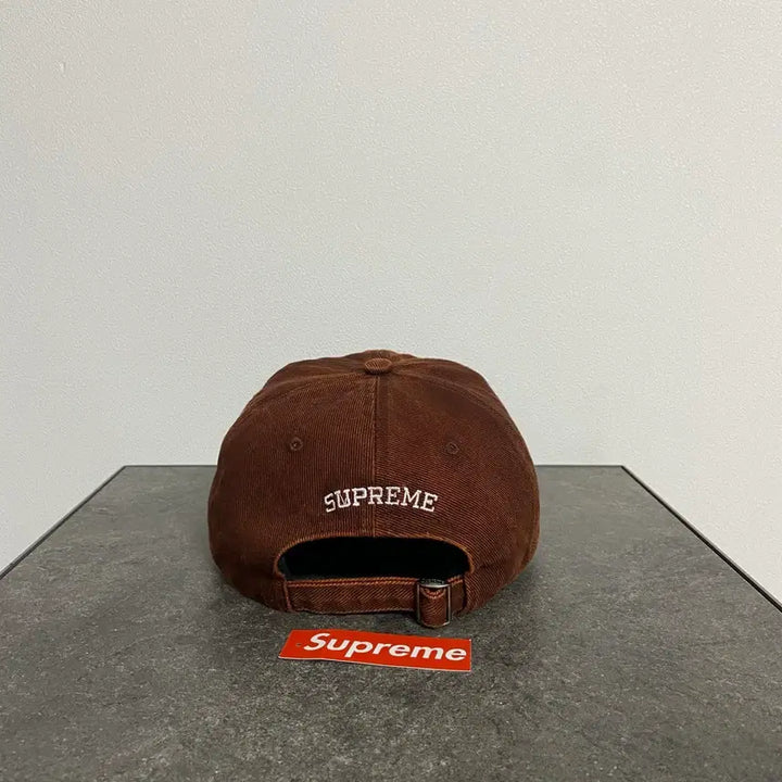 [SOLD OUT] (OS) 슈프림 6패널 볼캡 모자 워시드 트윌 러스트 브라운