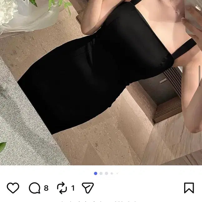 [BUNJANG] LoroaD Midi Dress Red / 로로아드 스판 미디 원피스 레드