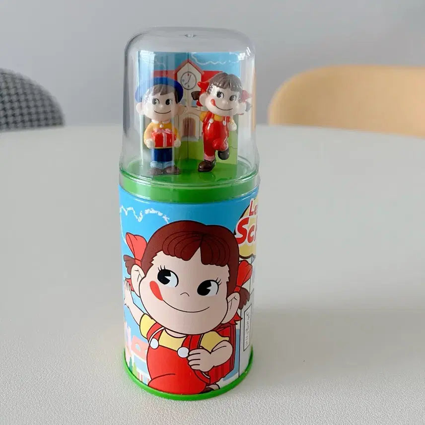 [BUNJANG] Peko Poko Round Figure Tin Case / 페코 포코 원형 피규어 틴케이스