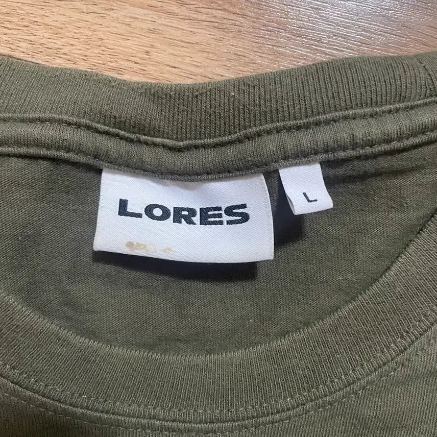 [BUNJANG] ROERZ Khaki Short-Sleeve T-Shirt Size L / 로어즈 카키 반팔 L