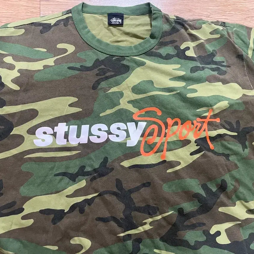 [SOLD OUT] 스투시 스포츠 스크립트 티셔츠 카모 XL