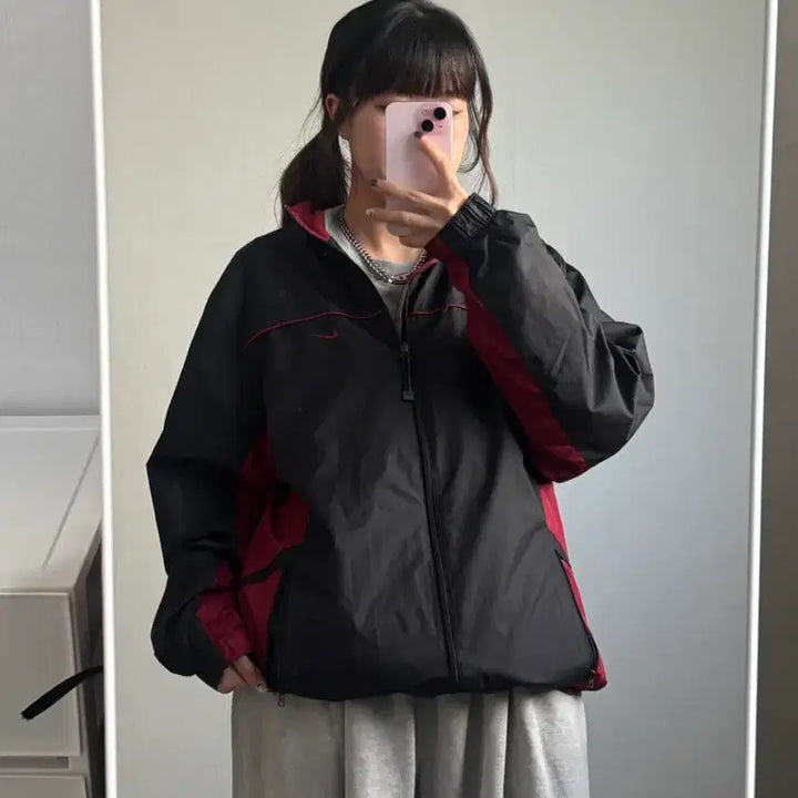[BUNJANG] Nike 00s Old School Windbreaker Jacket / 나이키 00s 올드스쿨 바람막이 L