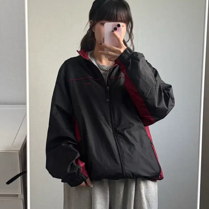 [BUNJANG] Nike 00s Old School Windbreaker Jacket / 나이키 00s 올드스쿨 바람막이 L