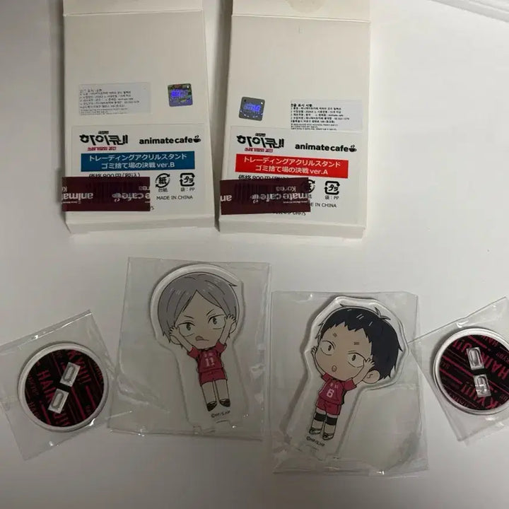 [BUNJANG] Haikyu Nekoma Fukinaga &amp; Lev Acrylic Stand / 하이큐 네코마 아크릴 스탠드 후쿠나가 리에프