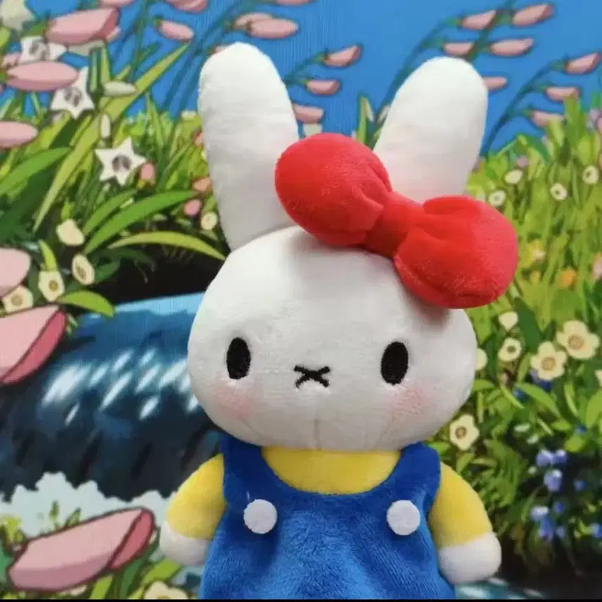 [BUNJANG] Hello Kitty x Miffy Collaboration Plush Toy Keychain / 헬로키티 미피 인형 봉제인형