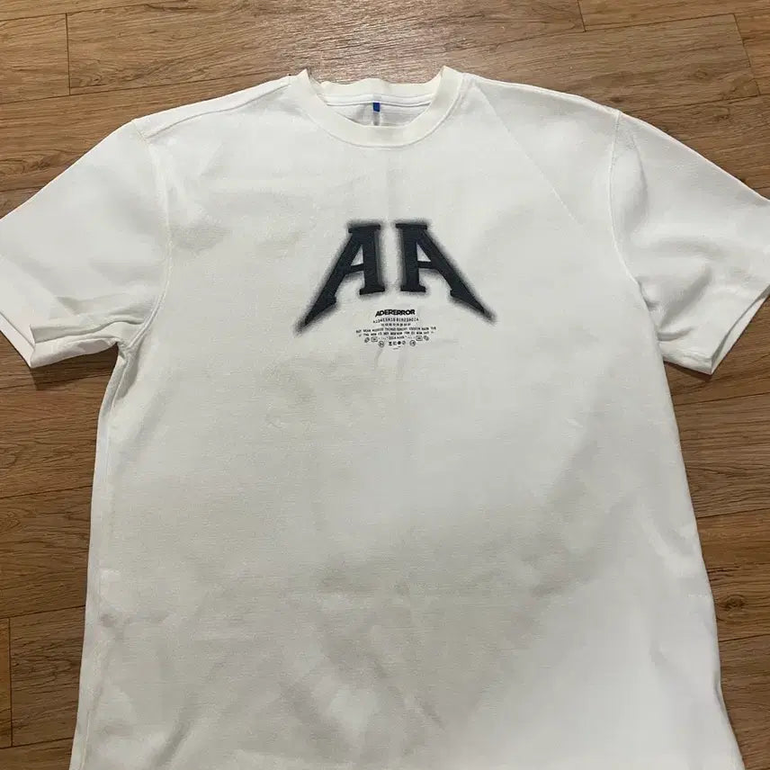 [BUNJANG] Ader Error Nolke Logo T-Shirt Off White L / 아더에러 놀크 로고 티셔츠 오프 화이트 L