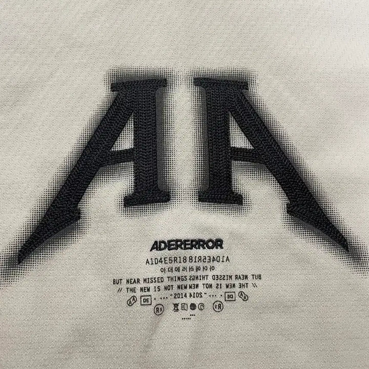 [BUNJANG] Ader Error Nolke Logo T-Shirt Off White L / 아더에러 놀크 로고 티셔츠 오프 화이트 L