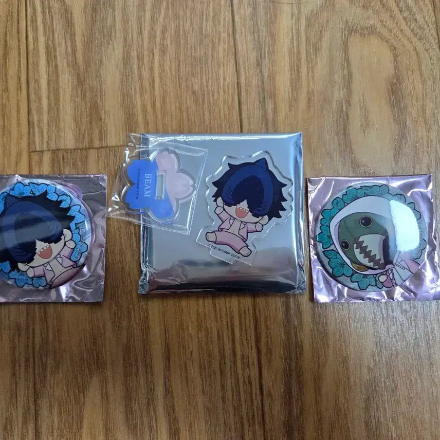 [BUNJANG] Chainsaw Man Hotel Collaboration Beam Acrylic and Badge Set / 체인소맨 호텔 콜라보 빔 (아크릴+캔뱃지) + 폭력 뱃지