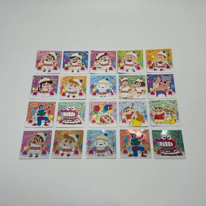 [BUNJANG] Crayon Shin-chan Choco Pie 20th Anniversary Ttibuseel Full Set / 짱구는못말려 초코비 20주년 띠부씰 풀세트
