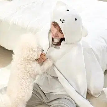 [BUNJANG] Ganadi Hooded Blanket / 가나디 후드 담요 판매