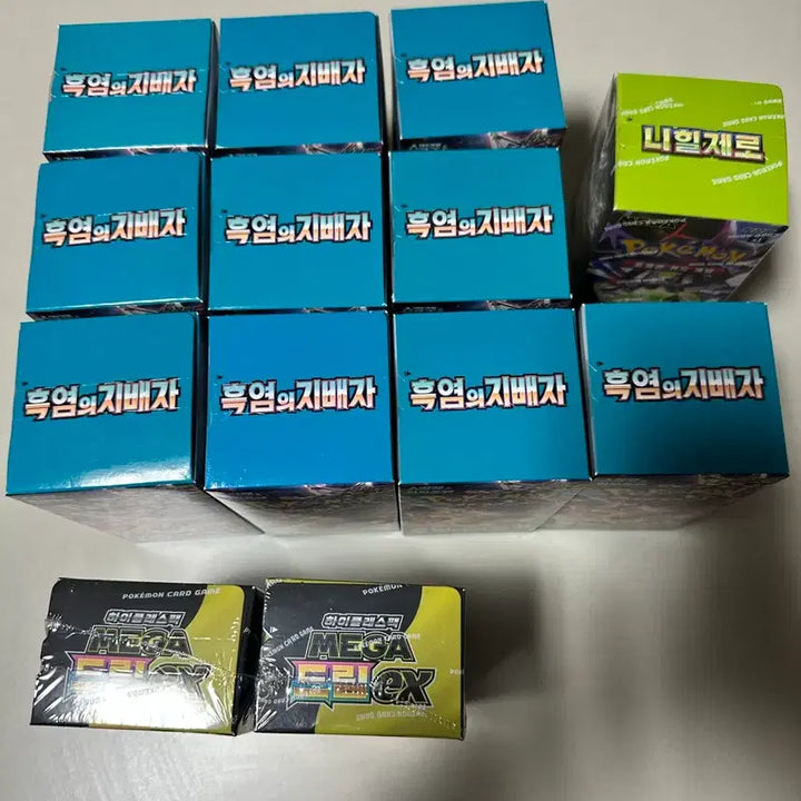 [BUNJANG] Pokemon Trading Card Box Set / (새상품!!) 포켓몬카드 박스 ( 흑염의 지배자 / 메가드림 / 니힐 )