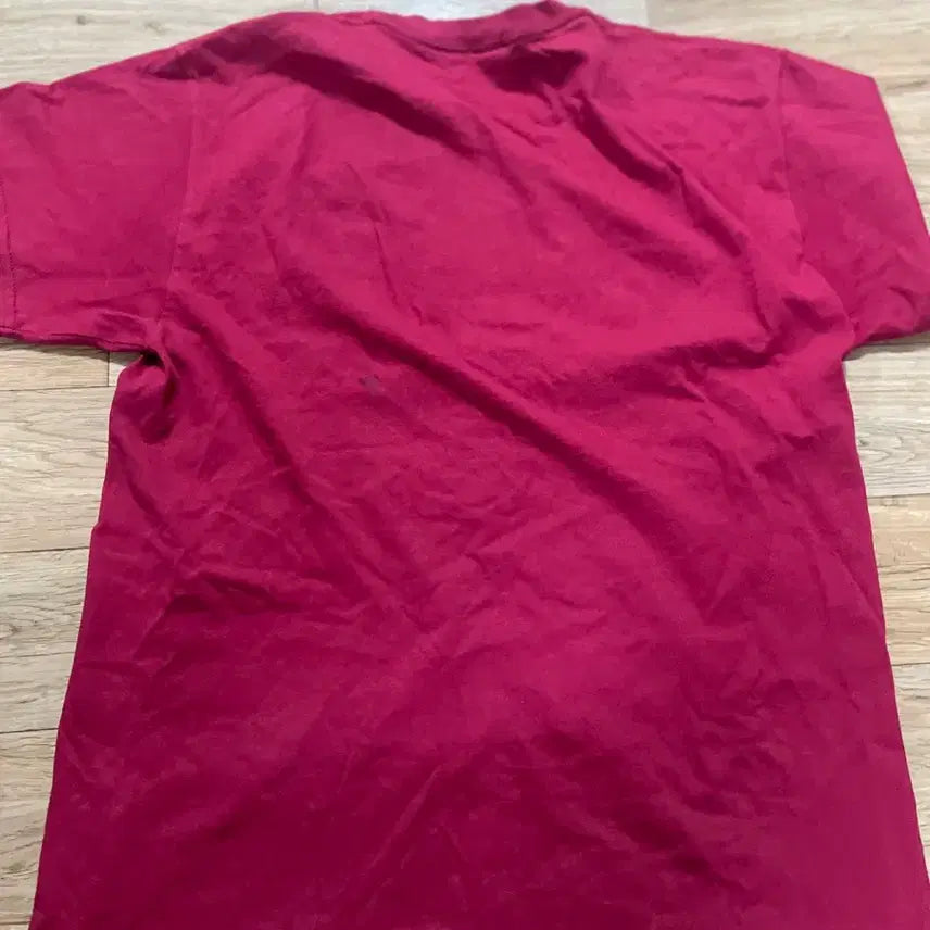 [BUNJANG] Thresh Red Burgundy Short Sleeve T-Shirt / 트레셔 레드 버건디 반팔 L