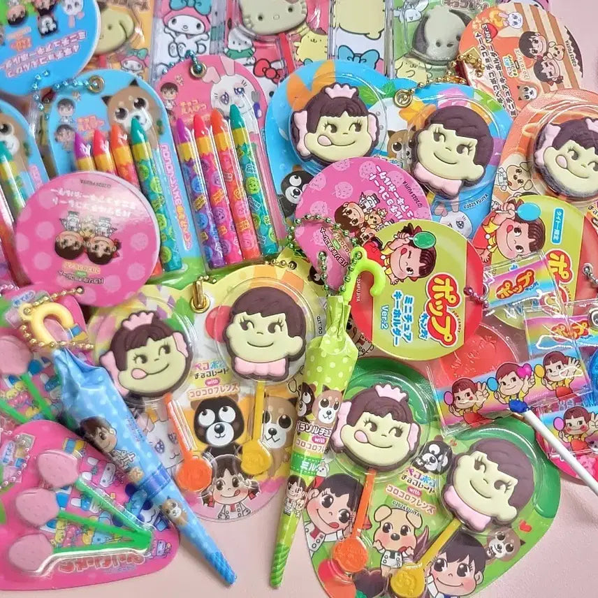 [BUNJANG] Peko-chan Japanese Limited Edition Keychain Collection / 페코짱 초콜릿/사탕 키링모음 (팝캔디, 연필초콜릿, 우산초콜릿 등)