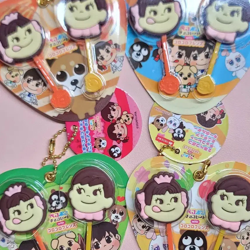 [BUNJANG] Peko-chan Japanese Limited Edition Keychain Collection / 페코짱 초콜릿/사탕 키링모음 (팝캔디, 연필초콜릿, 우산초콜릿 등)