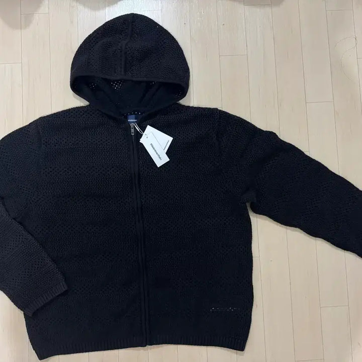 [SOLD OUT] 디스이즈네버댓 블랙 니트 집 후디
