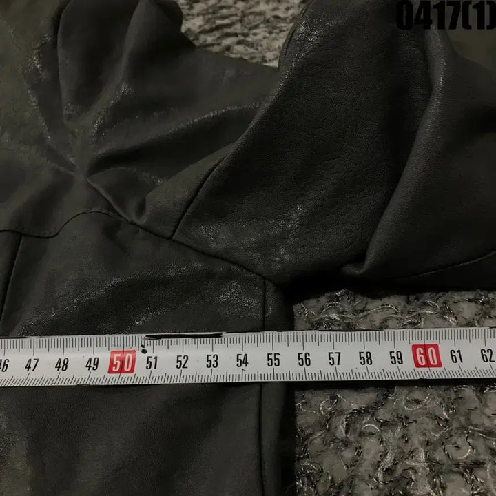 [BUNJANG] Gray Leather Jacket XL / 회색 레더 자켓 간절기 XL