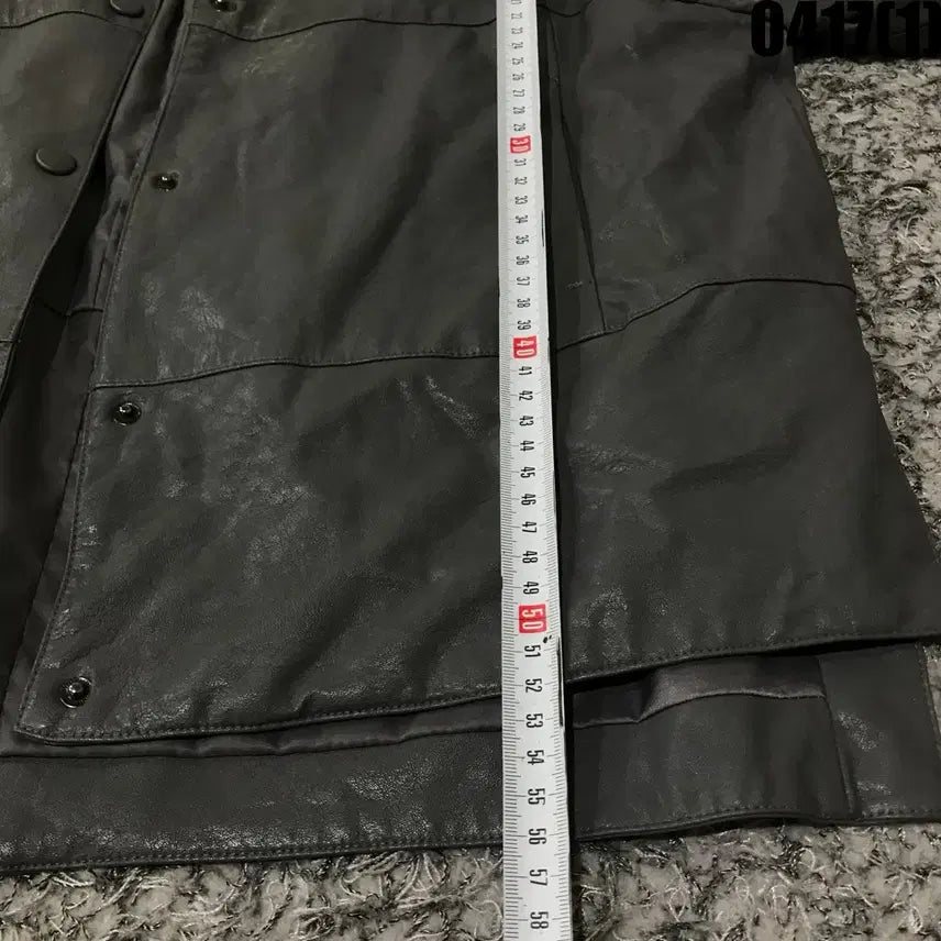 [BUNJANG] Gray Leather Jacket XL / 회색 레더 자켓 간절기 XL