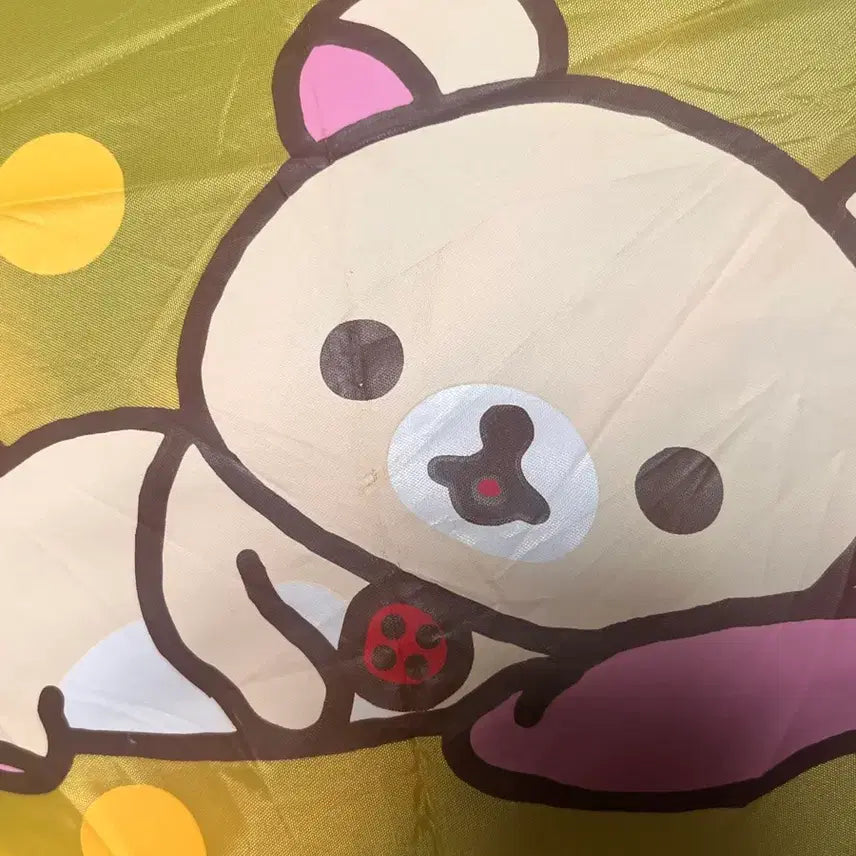 [SOLD OUT] 고전 산엑스 리락쿠마 코리락쿠마 도트 접이식 우산