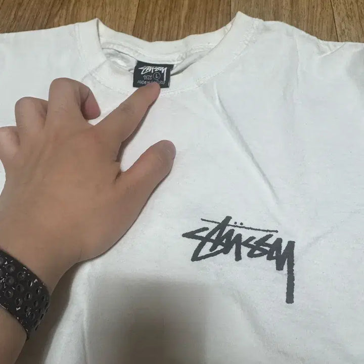 [SOLD OUT] 스투시 플라워 봄 티셔츠 화이트 L 판매