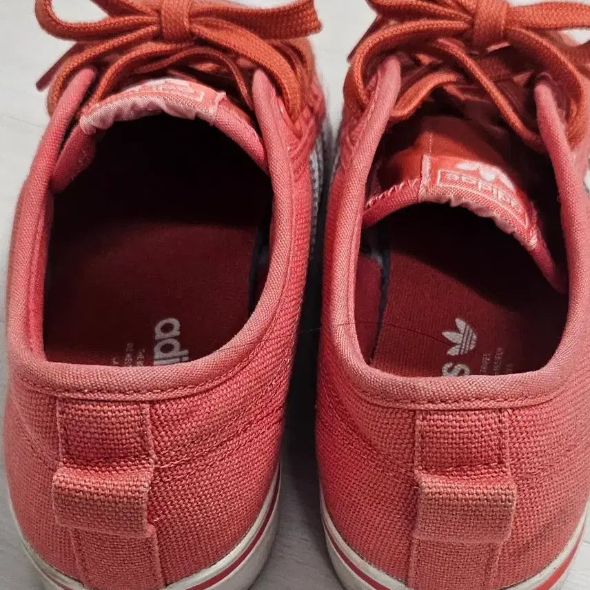 [BUNJANG] Adidas Nizza Trefoil Canvas Sneakers Coral / 아디다스 니짜 트레포일 캔버스 스니커즈 코랄