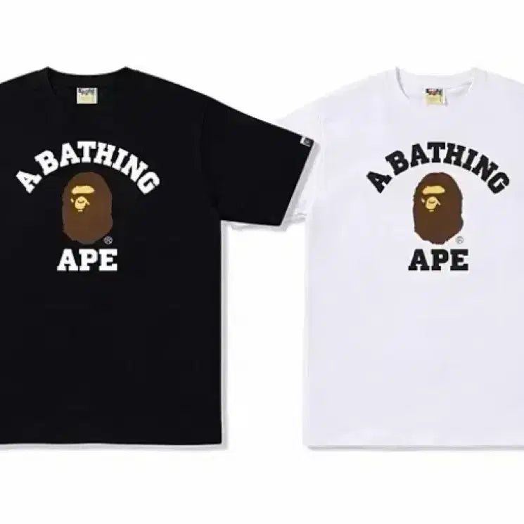 [SOLD OUT] Bape 베이프 반팔 티셔츠 블랙/화이트 미개봉 새상품