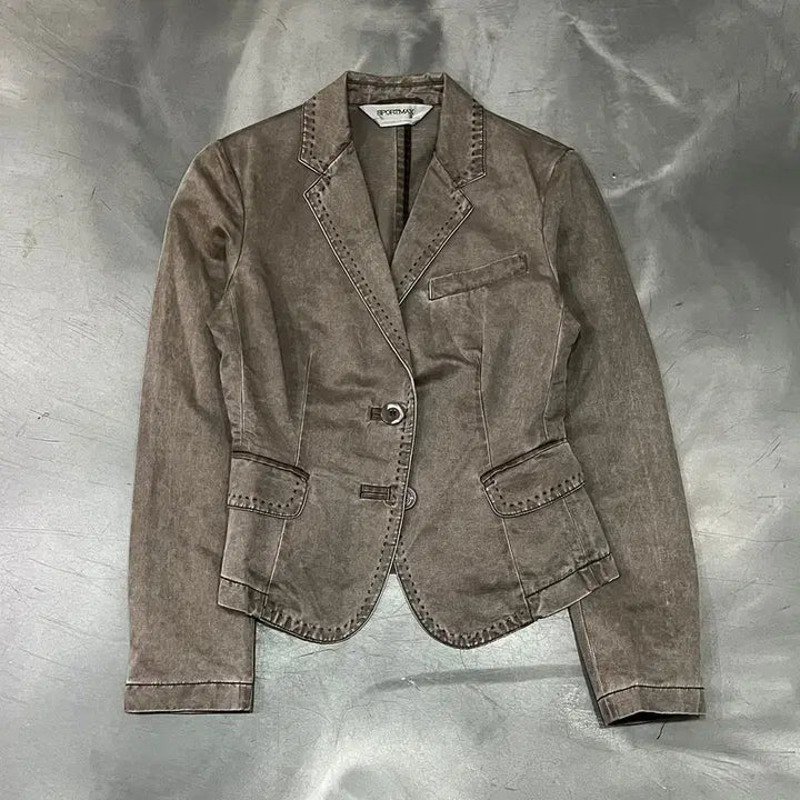 [BUNJANG] Sports Max One-Button Grunge Blazer / 스포츠 막스 원버튼 그런지 블레이저 y16338