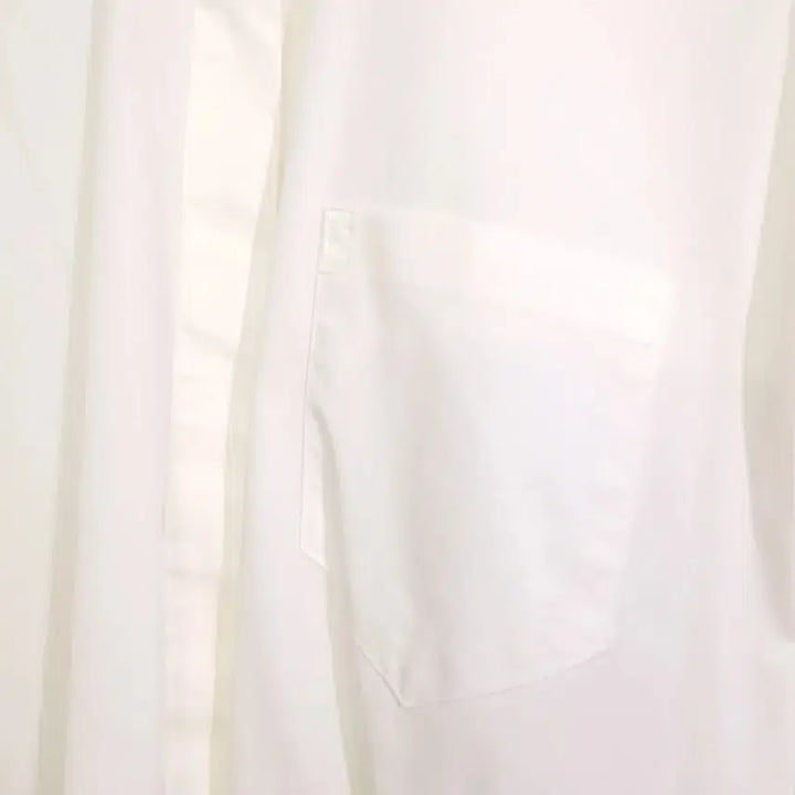 [BUNJANG] Neil Barrett White Asymmetric Layered Shirt / 닐바렛 화이트 언밸런스 셔츠 오버핏 105~110 레이어드용