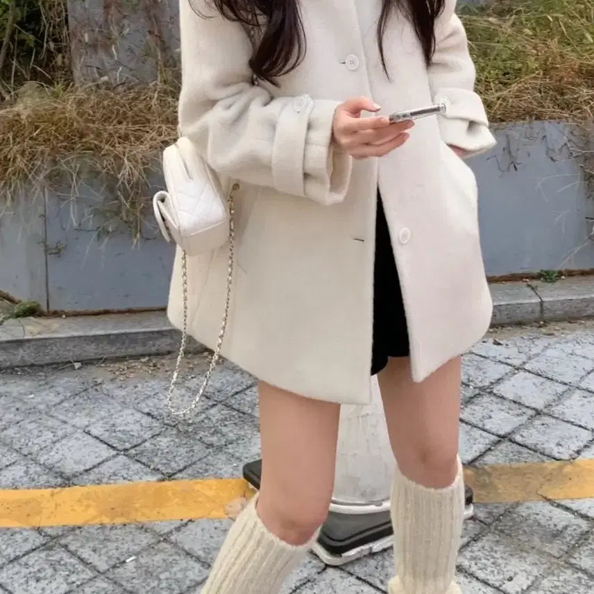 [BUNJANG] ownt Alpaca Wool Half Coat / 온트 알파카 울 하프 코트 ownt