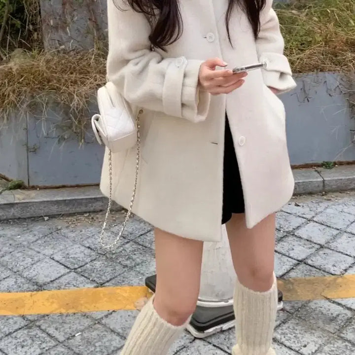 [BUNJANG] ownt Alpaca Wool Half Coat / 온트 알파카 울 하프 코트 ownt