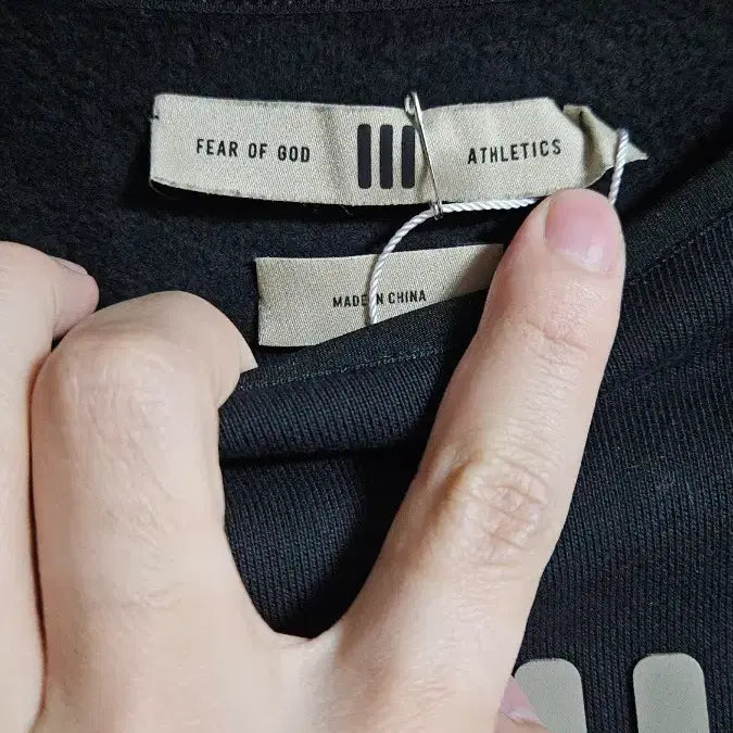 [BUNJANG] Fear of God Adidas Sweatshirt Black / 피어오브갓 fog 아디다스 맨투맨 블랙