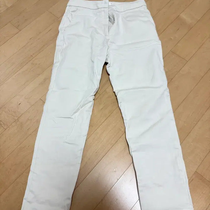 [BUNJANG] White Cotton Pants M / 화이트 면바지 M