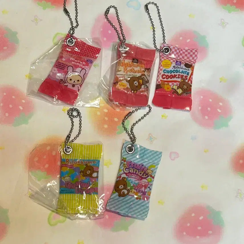 [BUNJANG] Rilakkuma Classic Snack Bag Keyring / 리락쿠마 고전 샤카샤카 과자 봉투 키링
