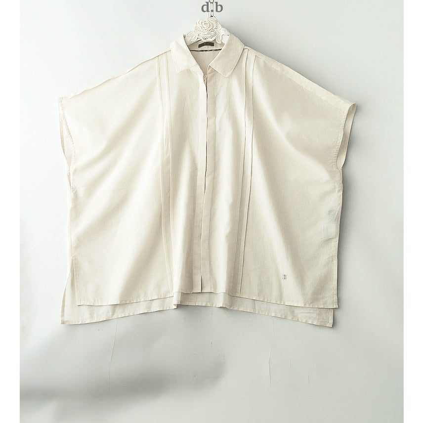 [BUNJANG] Daks Linen Blend Loose Fit Top / 수입닥스 면린넨 루즈br