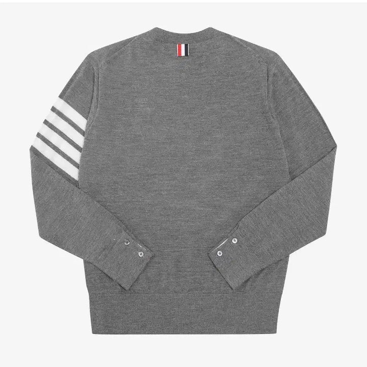 [BUNJANG] Thom Browne Merino Wool Knit Sweater (Gray, Size 5) / 정품)톰브라운 4바 메리노 울  니트 (그레이/5사이즈)