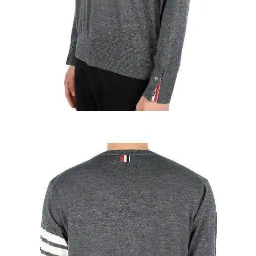 [BUNJANG] Thom Browne Merino Wool Knit Sweater (Gray, Size 5) / 정품)톰브라운 4바 메리노 울  니트 (그레이/5사이즈)