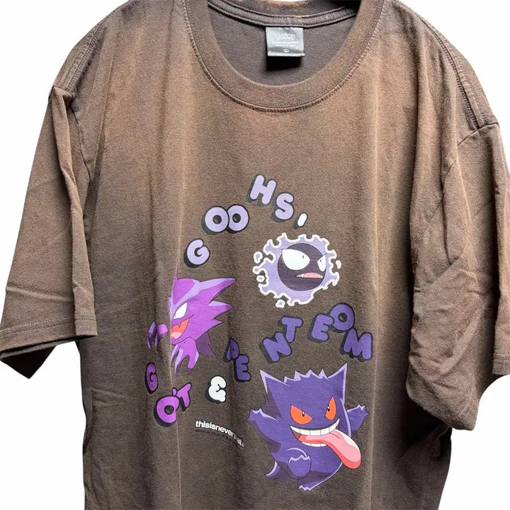 [SOLD OUT] 디스이즈네버댓 x 포켓몬 팬텀 타이다이 티셔츠 L