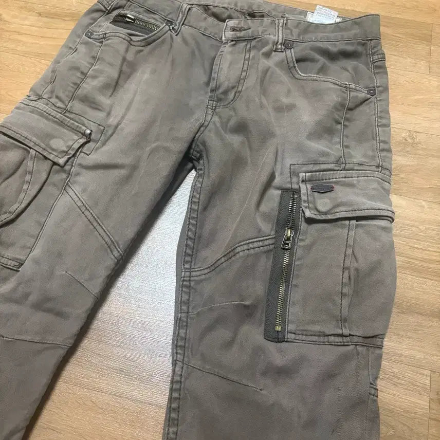 [BUNJANG] Buckaroo Brown Cargo Pants / 버커루 고스펑크 갸루 브라운 카고팬츠