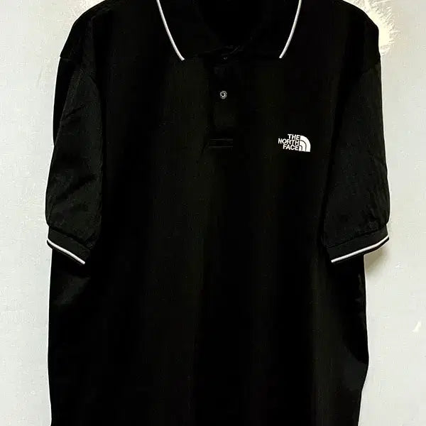 [SOLD OUT] 노스페이스 남자 카라 반팔티 블랙 시원한 기본스타일 캐주얼 XL 105