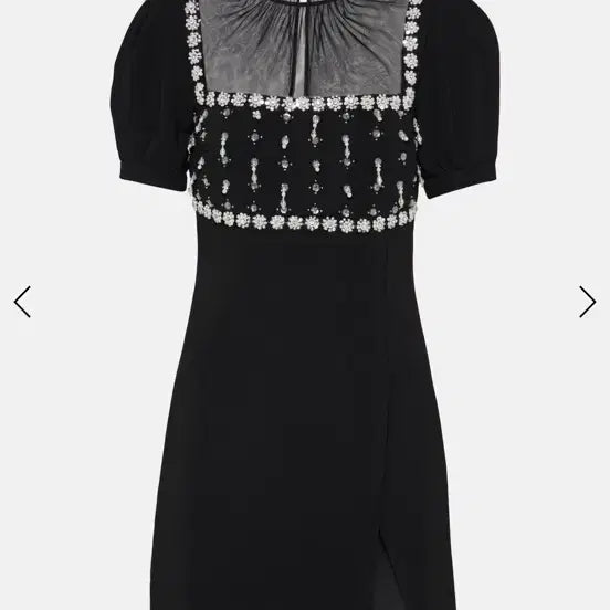 [SOLD OUT] 셀프포트레이트 미니 원피스 블랙 uk6 (44-55)