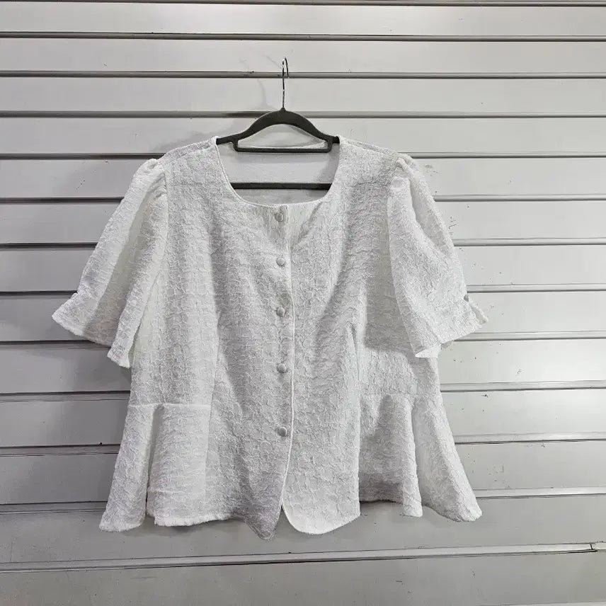 [BUNJANG] White Summer Short Jacket (Size 66) / 화이트 여름 숏 자켓66/보물찾기천사