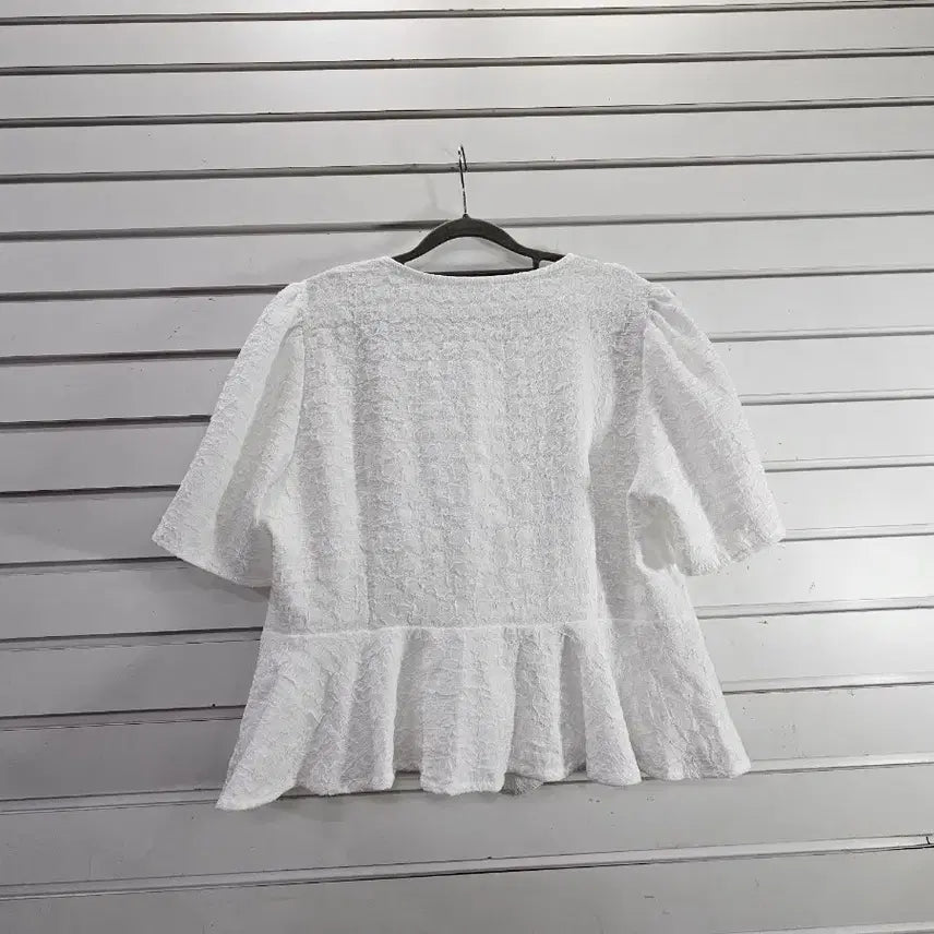 [BUNJANG] White Summer Short Jacket (Size 66) / 화이트 여름 숏 자켓66/보물찾기천사