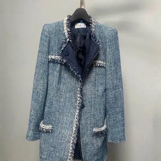 [BUNJANG] LOVEPARIS Tweed Long Jacket / LOVEPARIS 러브패리스 트위드 롱자켓