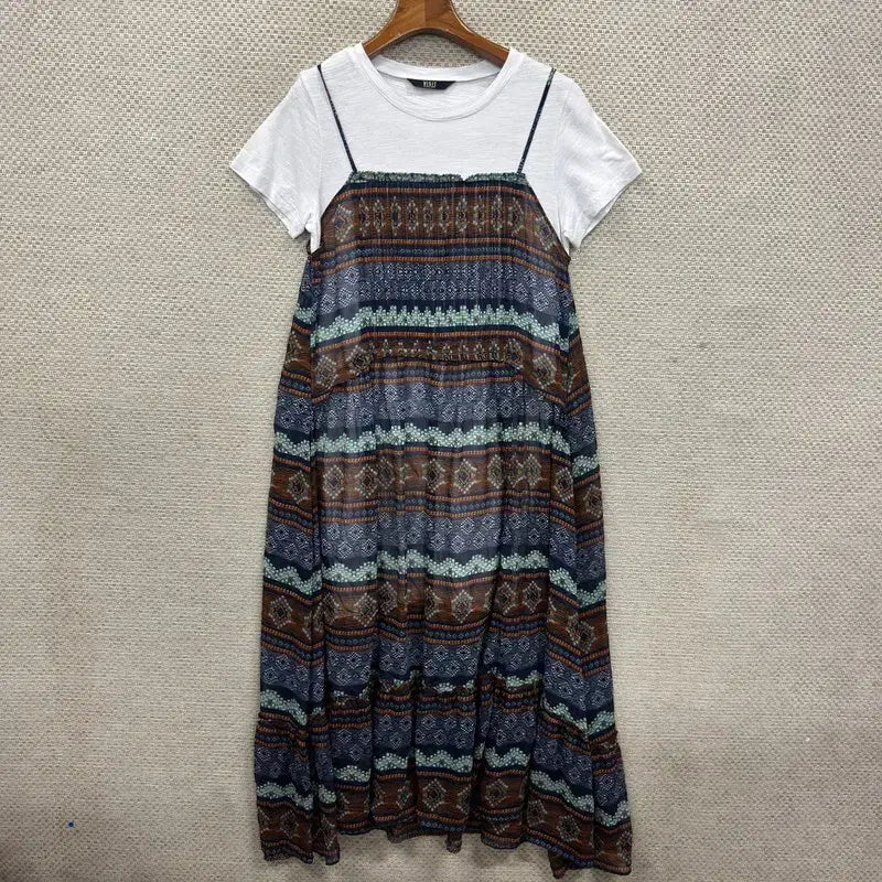 [BUNJANG] Vintage Layered Dress M14959 / 빈티지 레이어드 원피스 F M14959